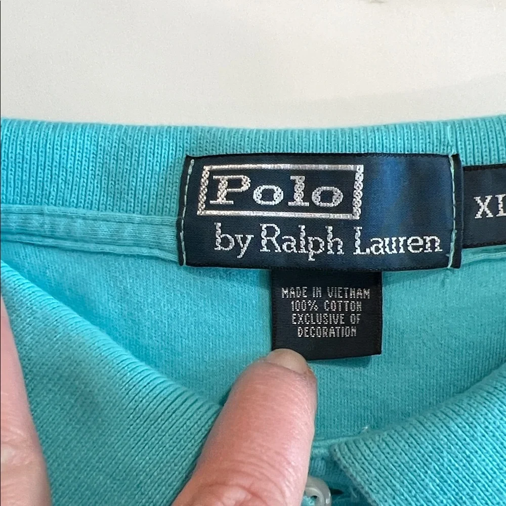 Ralph Lauren Men's‎ Aqua Polo Shirt